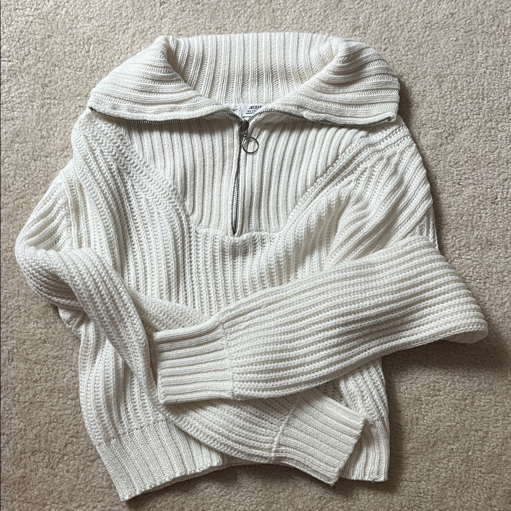 Ardene Cream Cowl Neck Sweater